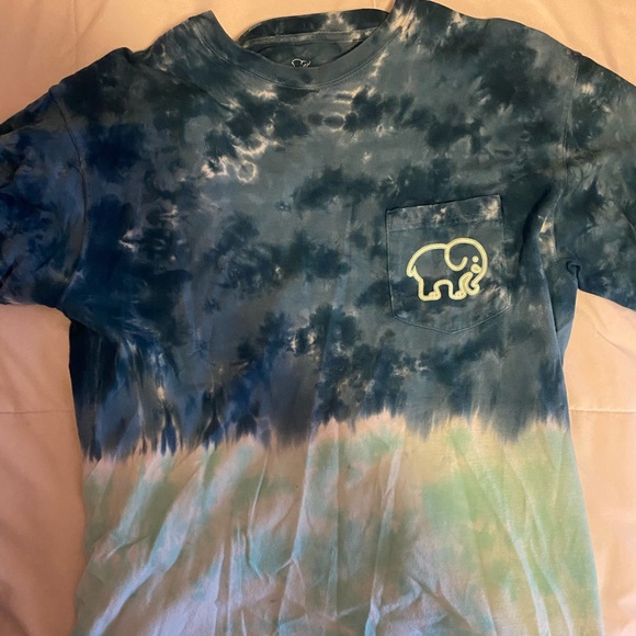 Ivory Ella Size Medium Blue Ombre Short Sleeve Tee - Picture 2 of 2